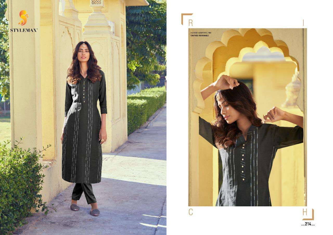 KAIRA VOL-2 BY STYLEMAX 211 TO 221 SERIES DESIGNER STYLISH FANCY COLORFUL BEAUTIFUL PARTY WEAR & ETHNIC WEAR COLLECTION FANCY KURTIS WITH BOTTOM AT WHOLESALE PRICE