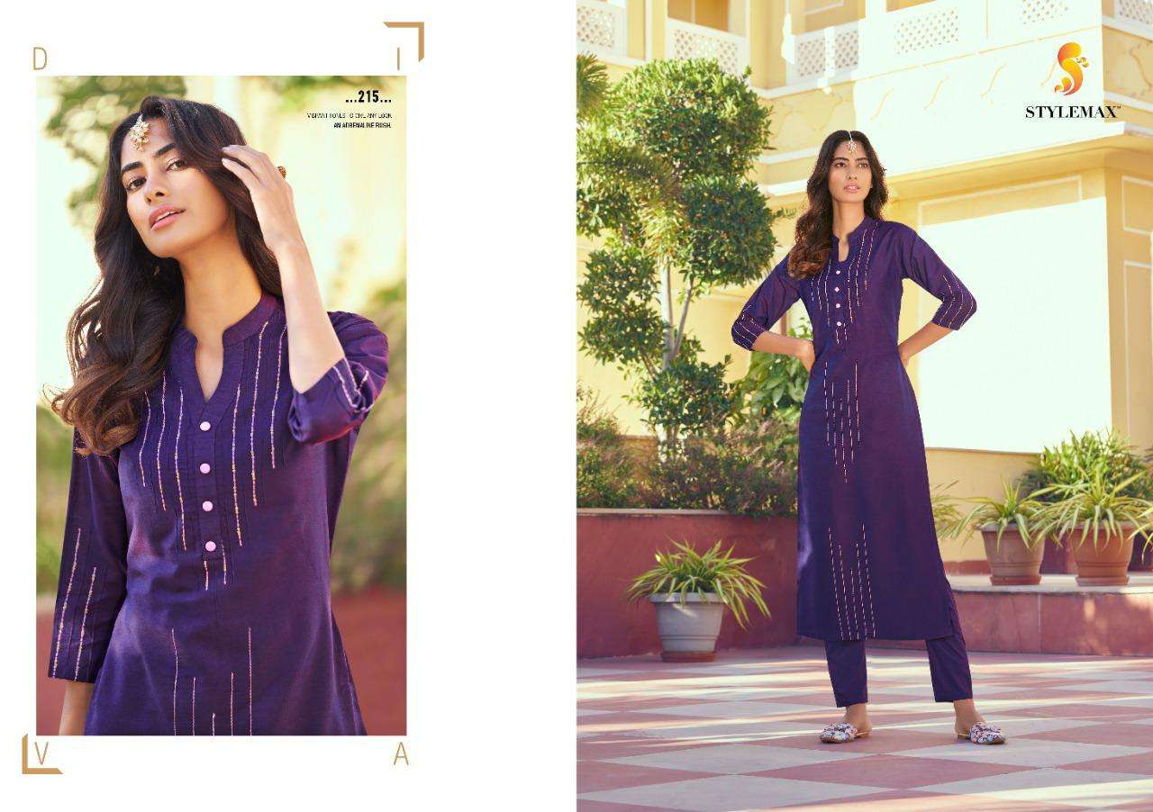 KAIRA VOL-2 BY STYLEMAX 211 TO 221 SERIES DESIGNER STYLISH FANCY COLORFUL BEAUTIFUL PARTY WEAR & ETHNIC WEAR COLLECTION FANCY KURTIS WITH BOTTOM AT WHOLESALE PRICE