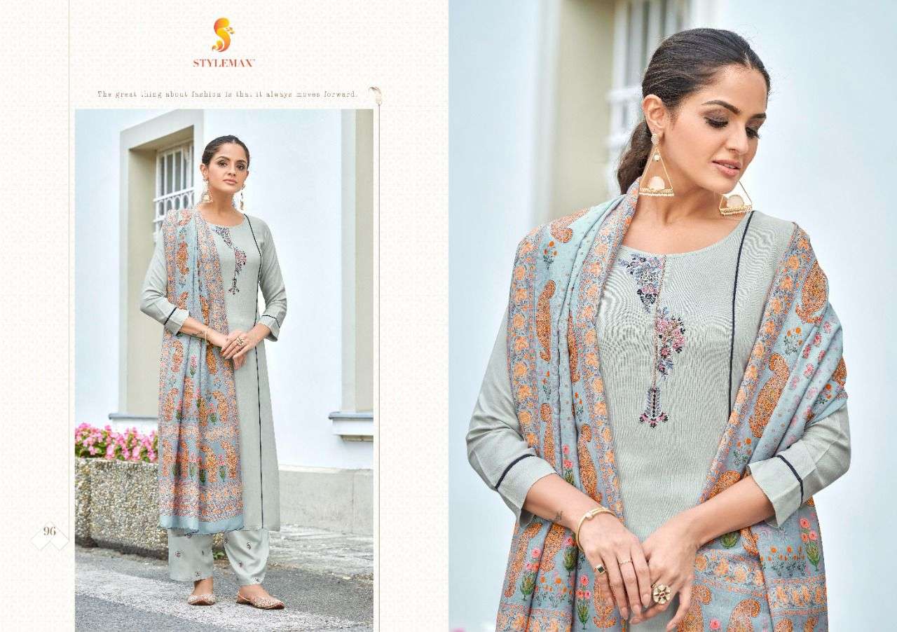 FIZA BY STYLEMAX 91 TO 96 SERIES BEAUTIFUL SUITS COLORFUL STYLISH FANCY CASUAL WEAR & ETHNIC WEAR RAYON DRESSES AT WHOLESALE PRICE