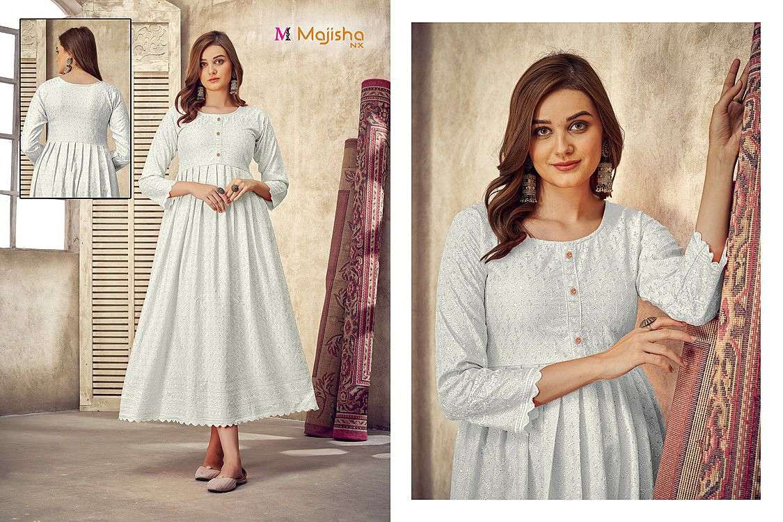 COLLEGE GIRL BY MAJISHA NX 01 TO 15 SERIES BEAUTIFUL STYLISH FANCY COLORFUL CASUAL WEAR & ETHNIC WEAR HEAVY RAYON GOWNS AT WHOLESALE PRICE