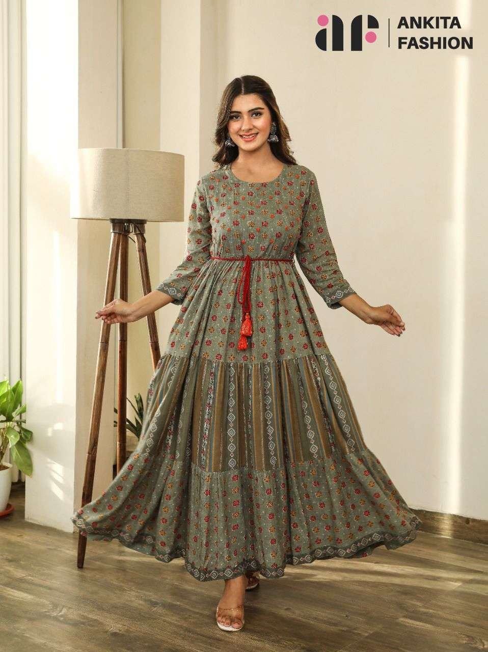 FAIRY TALES BY ANKITA FASHION 01 TO 04 SERIES DESIGNER STYLISH FANCY COLORFUL BEAUTIFUL PARTY WEAR & ETHNIC WEAR COLLECTION PURE COTTON GOWN AT WHOLESALE PRICE
