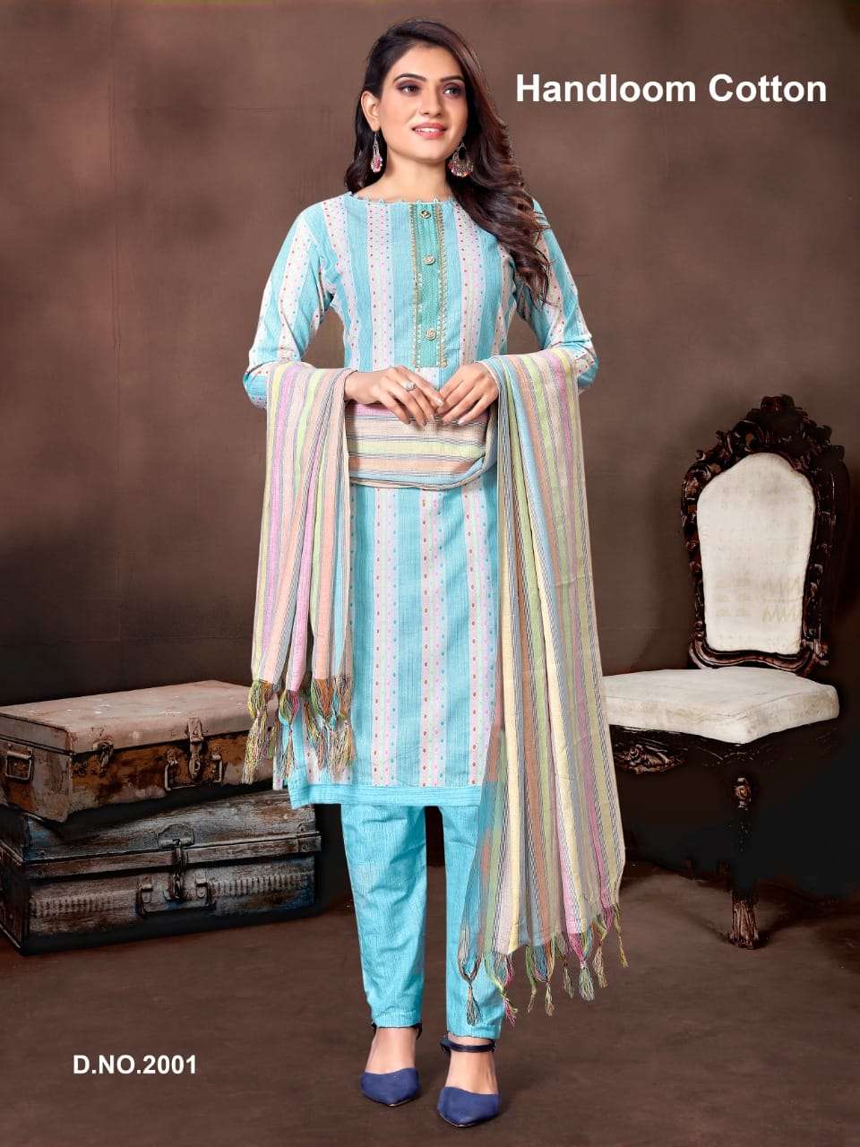 HANDLOOM COTTON VOL-2 BY RAHUL NX 2001 TO 2004 SERIES BEAUTIFUL SUITS COLORFUL STYLISH FANCY CASUAL WEAR & ETHNIC WEAR COTTON DRESSES AT WHOLESALE PRICE