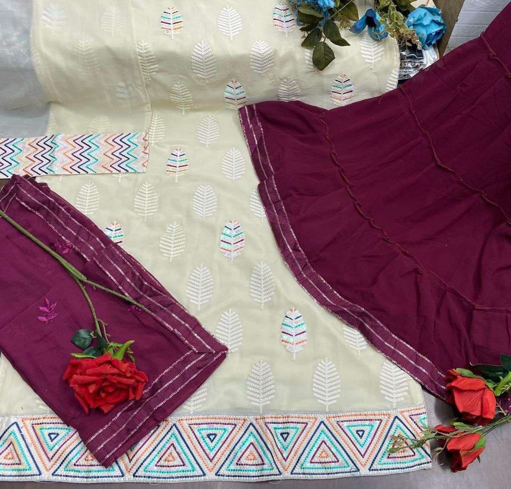 MISHAAL 8024 COLOURS BY MISHAAL FABS 8024-A TO 8024-D SERIES BEAUTIFUL PAKISTANI SUITS STYLISH COLORFUL FANCY CASUAL WEAR & ETHNIC WEAR HEAVY GEORGETTE EMBROIDERED DRESSES AT WHOLESALE PRICE
