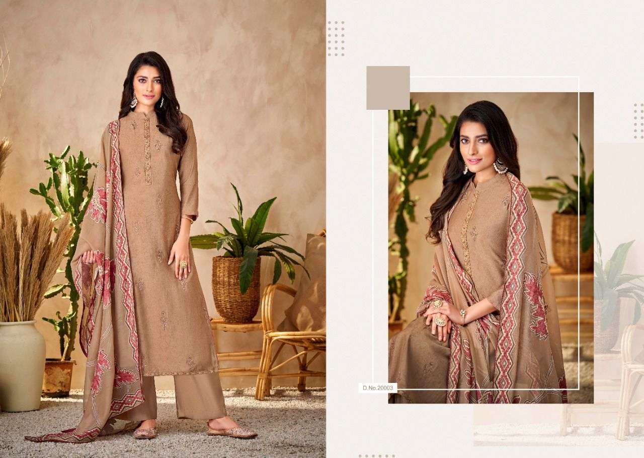 SILK BRASSO BY SALVI FASHION 20001 TO 20006 SERIES BEAUTIFUL SUITS STYLISH FANCY COLORFUL CASUAL WEAR & ETHNIC WEAR PURE SILK DRESSES AT WHOLESALE PRICE