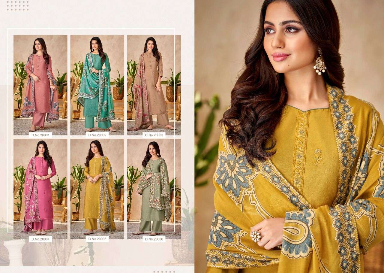 SILK BRASSO BY SALVI FASHION 20001 TO 20006 SERIES BEAUTIFUL SUITS STYLISH FANCY COLORFUL CASUAL WEAR & ETHNIC WEAR PURE SILK DRESSES AT WHOLESALE PRICE