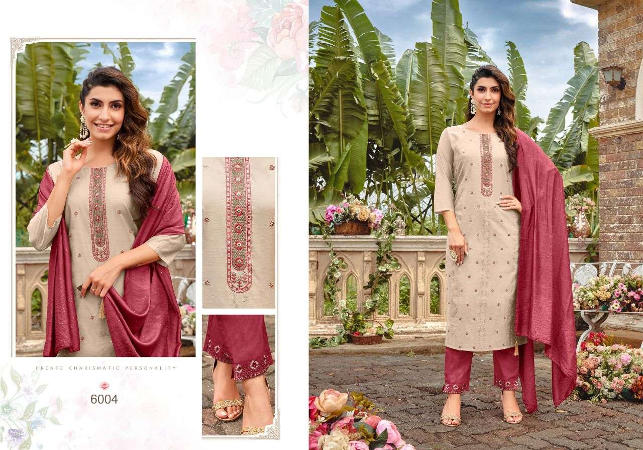 KAASHVI BY HARIYAALI 6003 TO 6010 SERIES SUITS BEAUTIFUL FANCY COLORFUL STYLISH PARTY WEAR & OCCASIONAL WEAR MODAL SILK DRESSES AT WHOLESALE PRICE