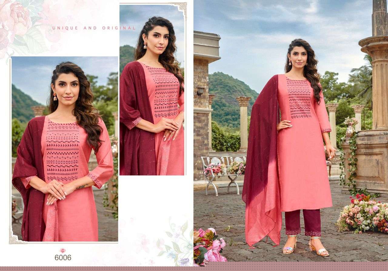 KAASHVI BY HARIYAALI 6003 TO 6010 SERIES SUITS BEAUTIFUL FANCY COLORFUL STYLISH PARTY WEAR & OCCASIONAL WEAR MODAL SILK DRESSES AT WHOLESALE PRICE