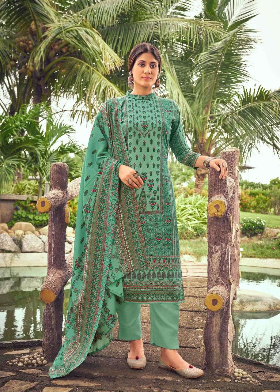 KASHMIR KI KALI VOL-5 BY RADHA FABS 5001 TO 5010 SERIES SUITS BEAUTIFUL FANCY COLORFUL STYLISH PARTY WEAR & OCCASIONAL WEAR PURE PASHMINA DRESSES AT WHOLESALE PRICE