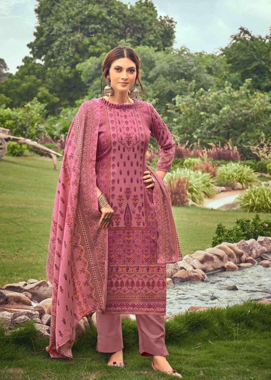 KASHMIR KI KALI VOL-5 BY RADHA FABS 5001 TO 5010 SERIES SUITS BEAUTIFUL FANCY COLORFUL STYLISH PARTY WEAR & OCCASIONAL WEAR PURE PASHMINA DRESSES AT WHOLESALE PRICE