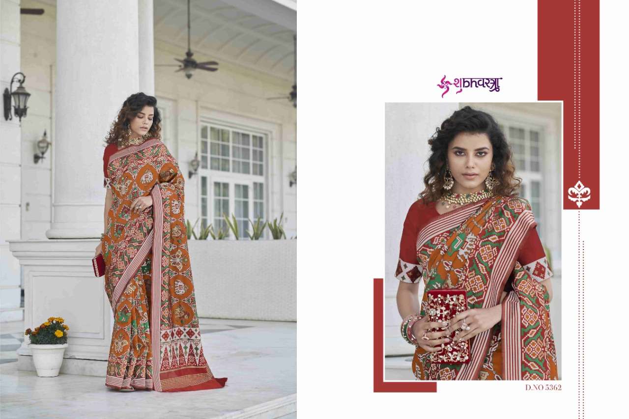 PATOLA VOL-7 BY SHUBHKALA 5361 TO 5364 SERIES INDIAN TRADITIONAL WEAR COLLECTION BEAUTIFUL STYLISH FANCY COLORFUL PARTY WEAR & OCCASIONAL WEAR PATOAL SILK SAREES AT WHOLESALE PRICE