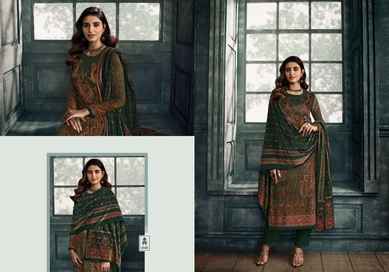 AARZOO BY CHARMY 4341 TO 4346 SERIES DESIGNER SUITS COLLECTION BEAUTIFUL STYLISH FANCY COLORFUL PARTY WEAR & OCCASIONAL WEAR VELVET EMBROIDERED DRESSES AT WHOLESALE PRICE