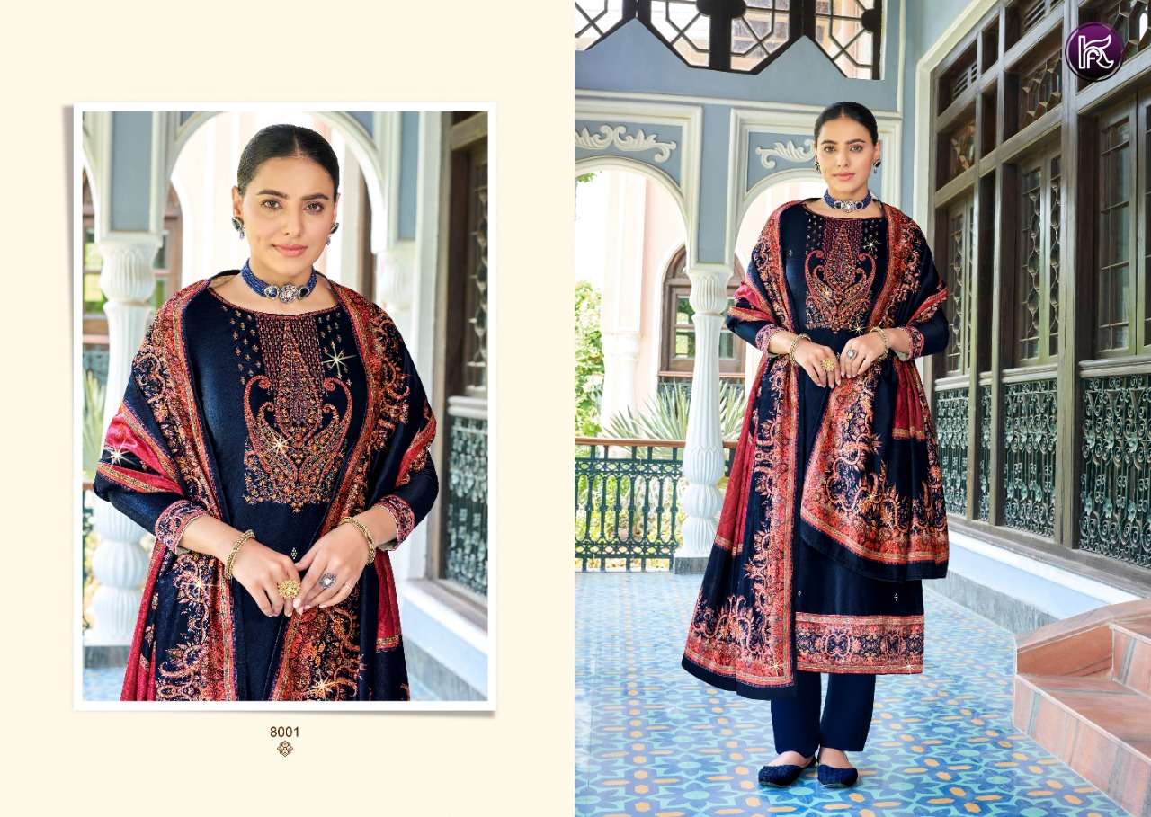 KALA SWAROVSKI VOL-2 BY KALA FASHION 8001 TO 8006 SERIES DESIGNER SUITS COLLECTION BEAUTIFUL STYLISH FANCY COLORFUL PARTY WEAR & OCCASIONAL WEAR VELVET DRESSES AT WHOLESALE PRICE