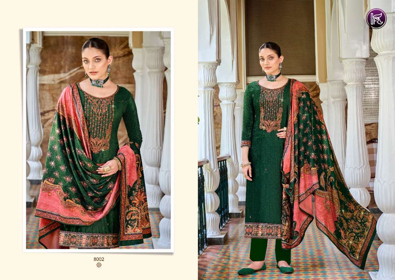KALA SWAROVSKI VOL-2 BY KALA FASHION 8001 TO 8006 SERIES DESIGNER SUITS COLLECTION BEAUTIFUL STYLISH FANCY COLORFUL PARTY WEAR & OCCASIONAL WEAR VELVET DRESSES AT WHOLESALE PRICE