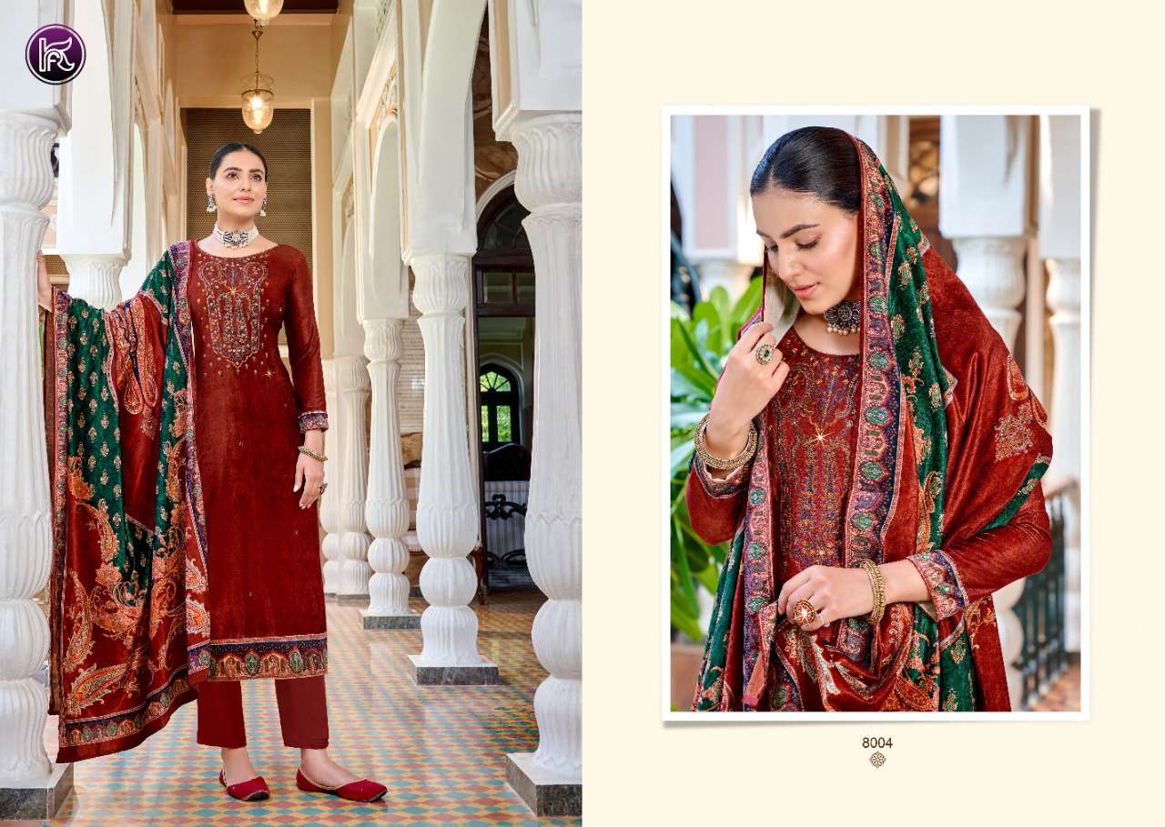 KALA SWAROVSKI VOL-2 BY KALA FASHION 8001 TO 8006 SERIES DESIGNER SUITS COLLECTION BEAUTIFUL STYLISH FANCY COLORFUL PARTY WEAR & OCCASIONAL WEAR VELVET DRESSES AT WHOLESALE PRICE