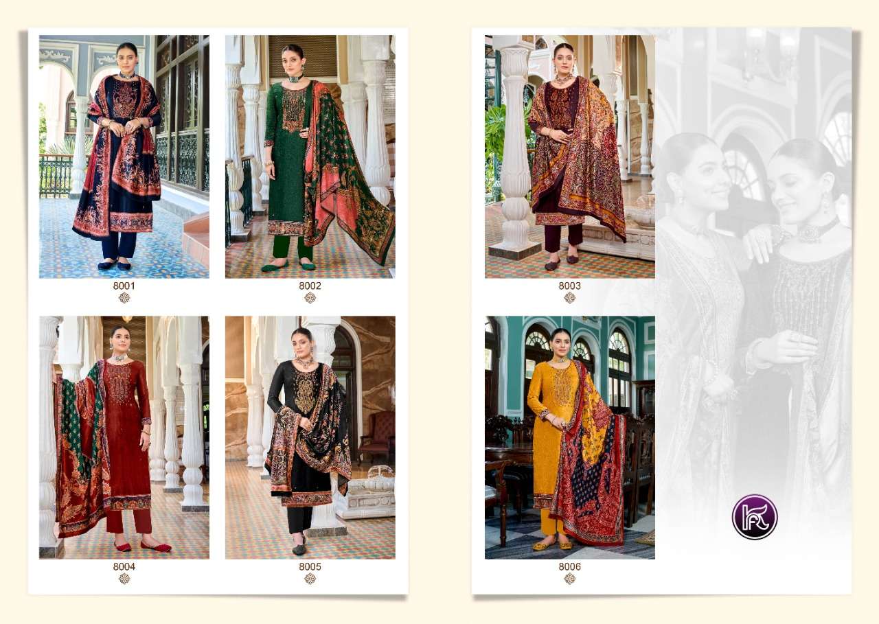 KALA SWAROVSKI VOL-2 BY KALA FASHION 8001 TO 8006 SERIES DESIGNER SUITS COLLECTION BEAUTIFUL STYLISH FANCY COLORFUL PARTY WEAR & OCCASIONAL WEAR VELVET DRESSES AT WHOLESALE PRICE