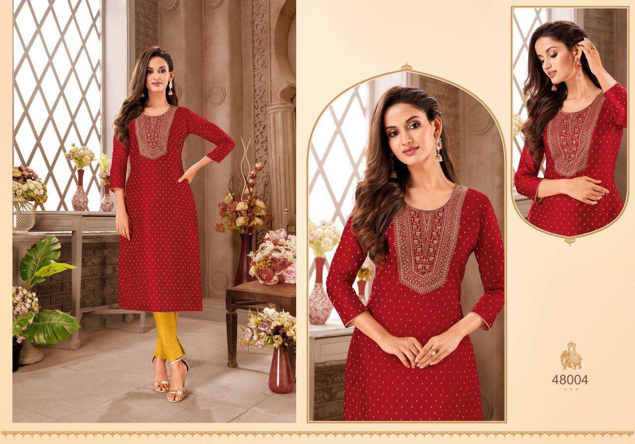 JERSEY VOL-2 BY ARTIO 48001 TO 48010 SERIES DESIGNER STYLISH FANCY COLORFUL BEAUTIFUL PARTY WEAR & ETHNIC WEAR COLLECTION MODAL SILK KURTIS AT WHOLESALE PRICE