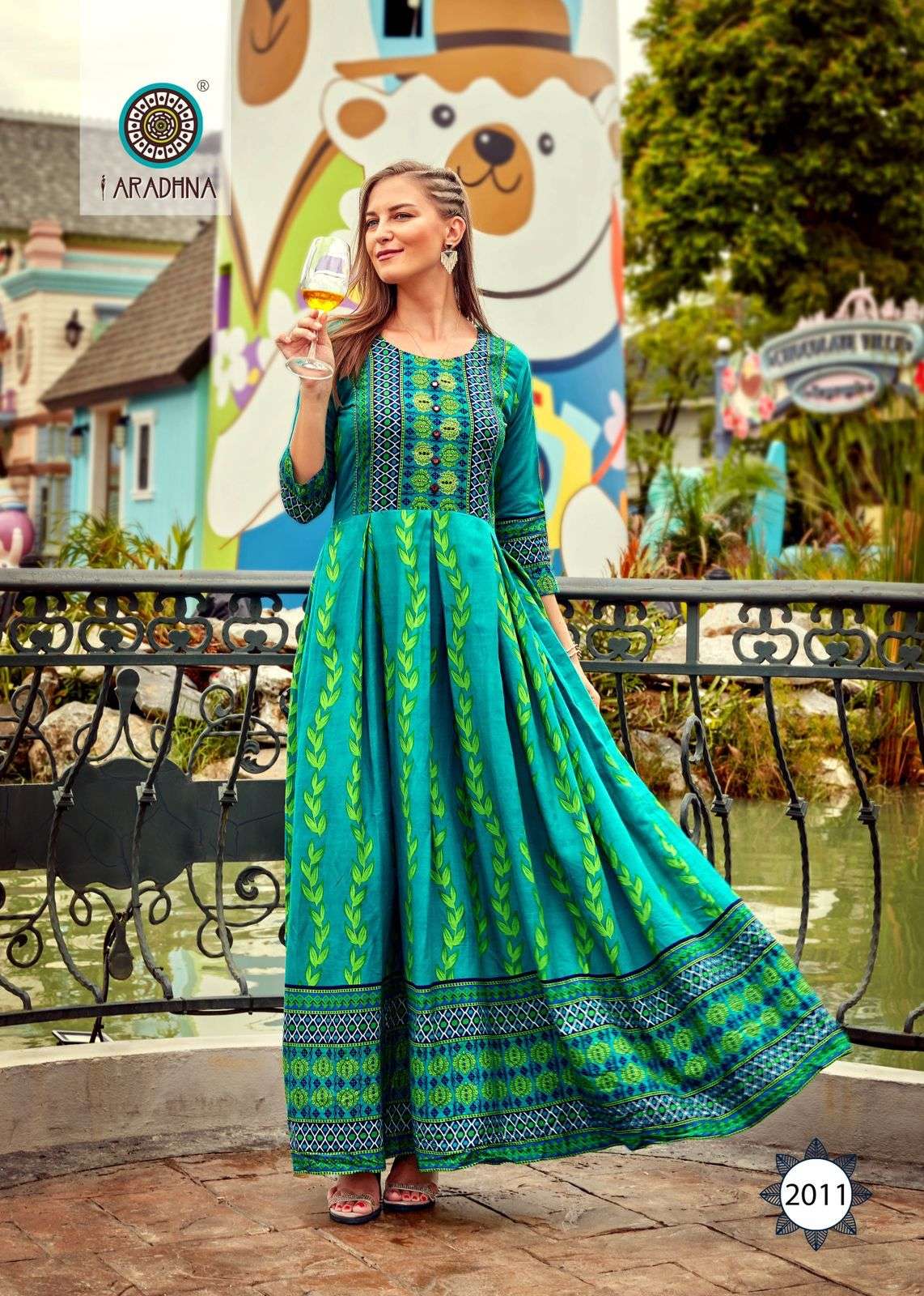 FASHION STRIPY VOL-2 BY ARADHNA FASHION 2001 TO 2012 SERIES BEAUTIFUL STYLISH FANCY COLORFUL CASUAL WEAR & ETHNIC WEAR RAYON FOIL GOWNS AT WHOLESALE PRICE