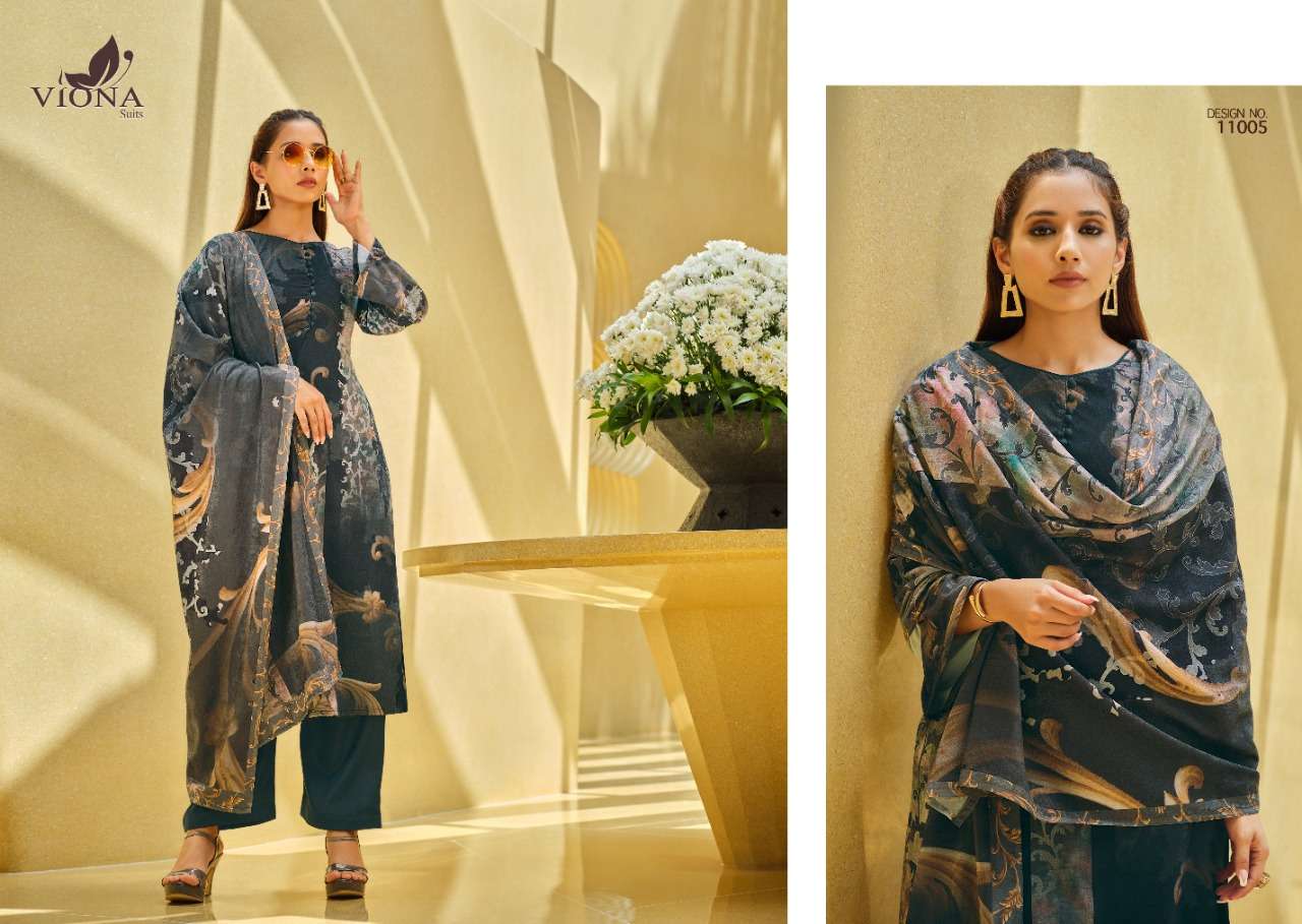 AAMAYA BY VIONA SUITS 11001 TO 11006 SERIES BEAUTIFUL STYLISH SUITS FANCY COLORFUL CASUAL WEAR & ETHNIC WEAR & READY TO WEAR PURE VELVET EMBROIDERED DRESSES AT WHOLESALE PRICE