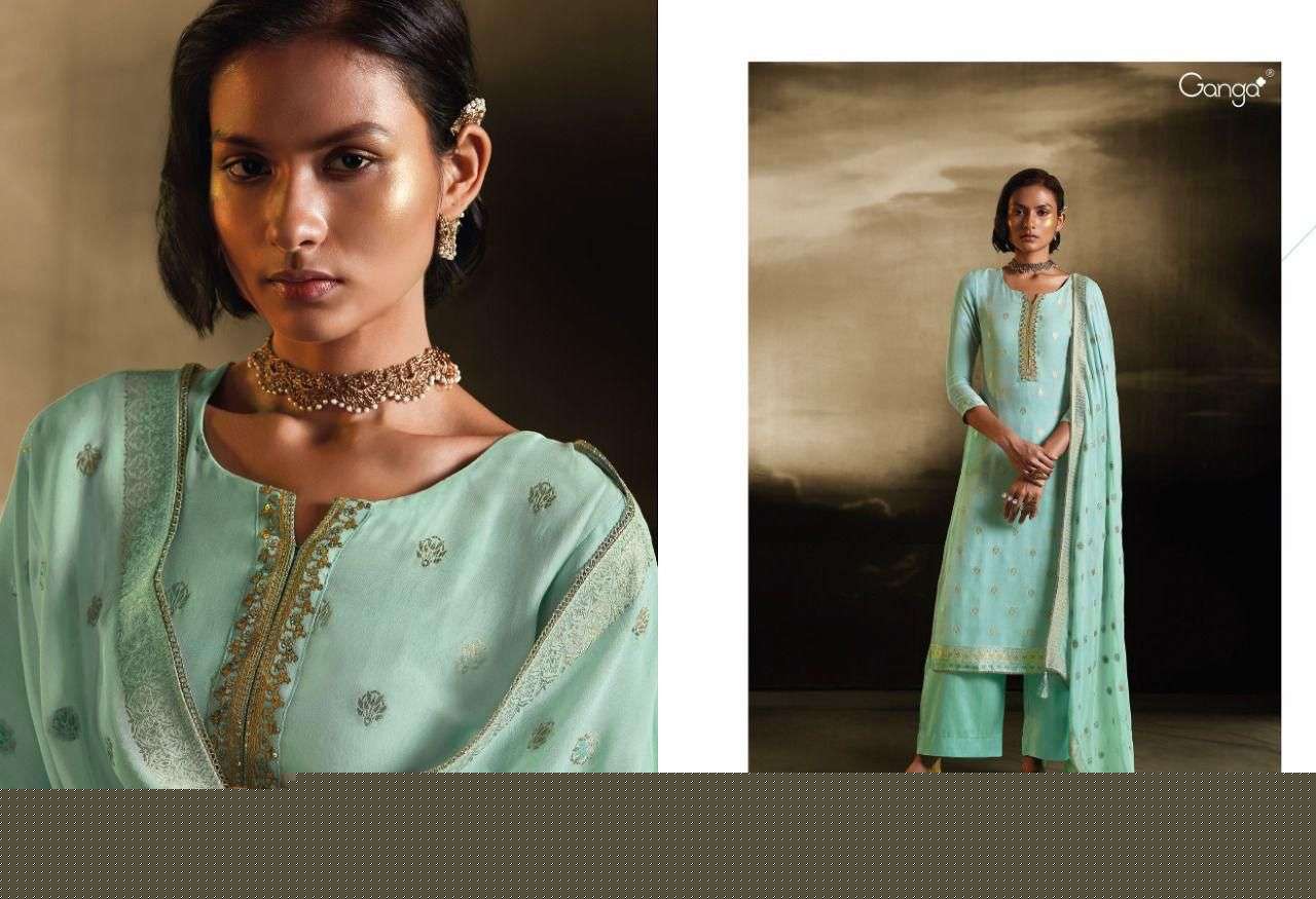 SHASHI BY GANGA FASHION 1110 TO 1115 SERIES BEAUTIFUL SUITS COLORFUL STYLISH FANCY CASUAL WEAR & ETHNIC WEAR VISCOSE GEORGETTE DRESSES AT WHOLESALE PRICE