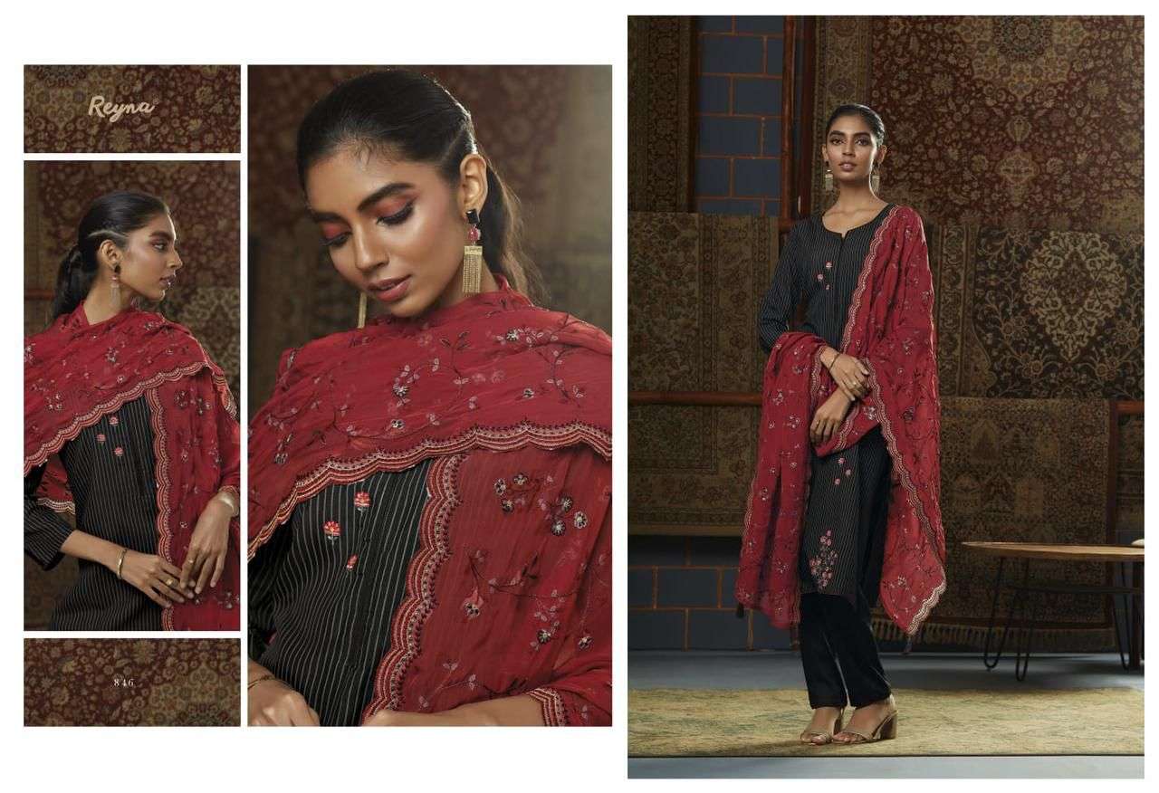 GUL BY REYNA 841 TO 847 BEAUTIFUL SUITS COLORFUL STYLISH FANCY CASUAL WEAR & ETHNIC WEAR BEMBERG SILK DRESSES AT WHOLESALE PRICE