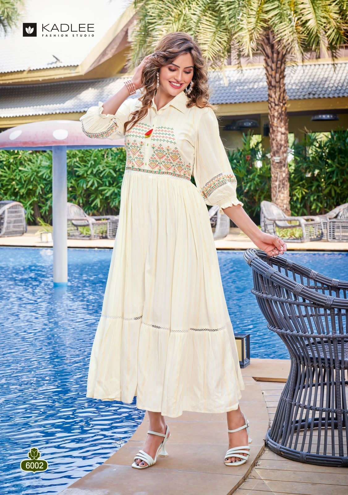 JENNIFER BY KADLEE 6001 TO 6004 SERIES BEAUTIFUL STYLISH FANCY COLORFUL CASUAL WEAR & ETHNIC WEAR VISCOSE RAYON GOWNS AT WHOLESALE PRICE