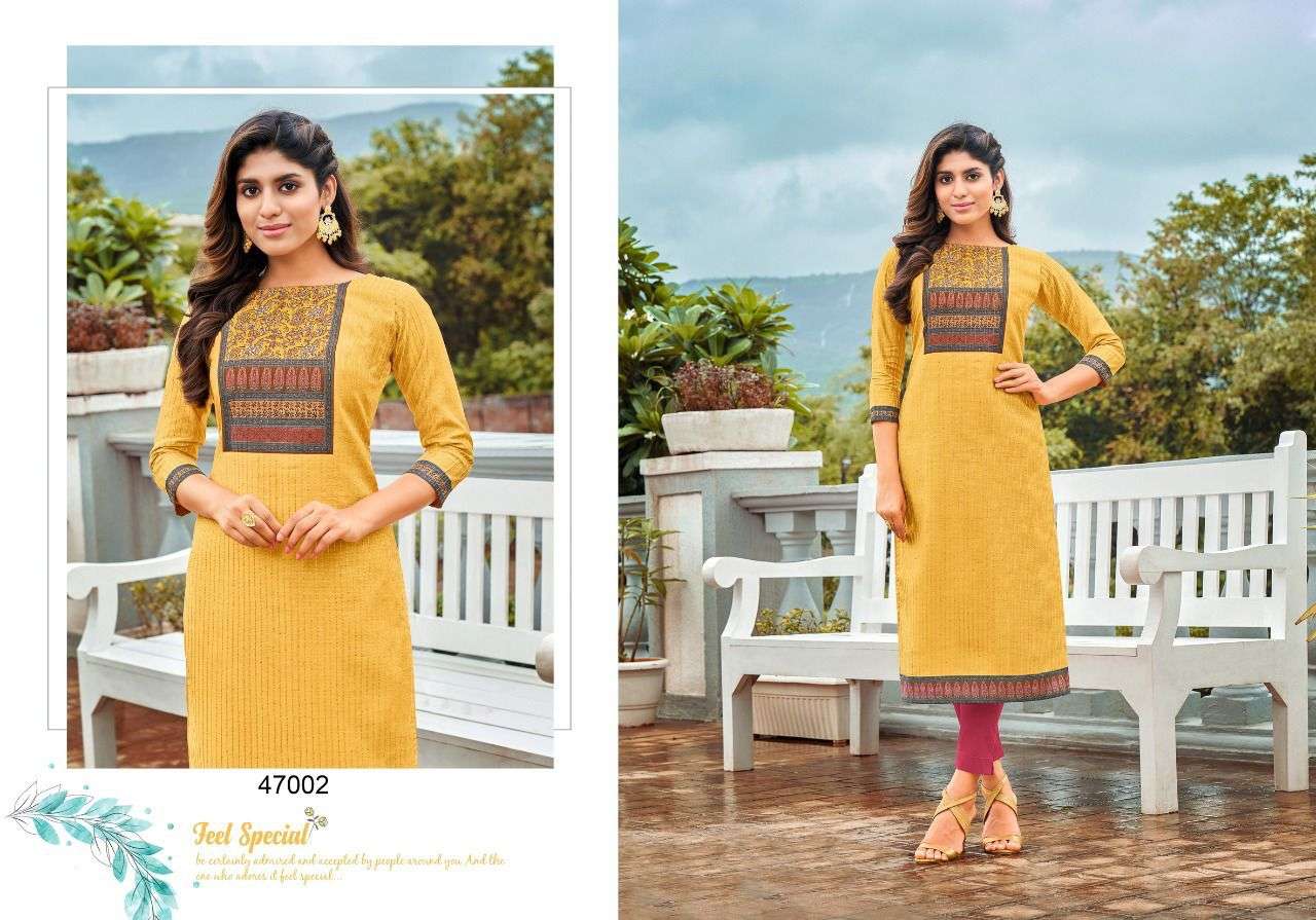 KISSMISS BY ARTIO 47001 TO 47010 SERIES DESIGNER STYLISH FANCY COLORFUL BEAUTIFUL PARTY WEAR & ETHNIC WEAR COLLECTION SLUB SILK KURTIS AT WHOLESALE PRICE