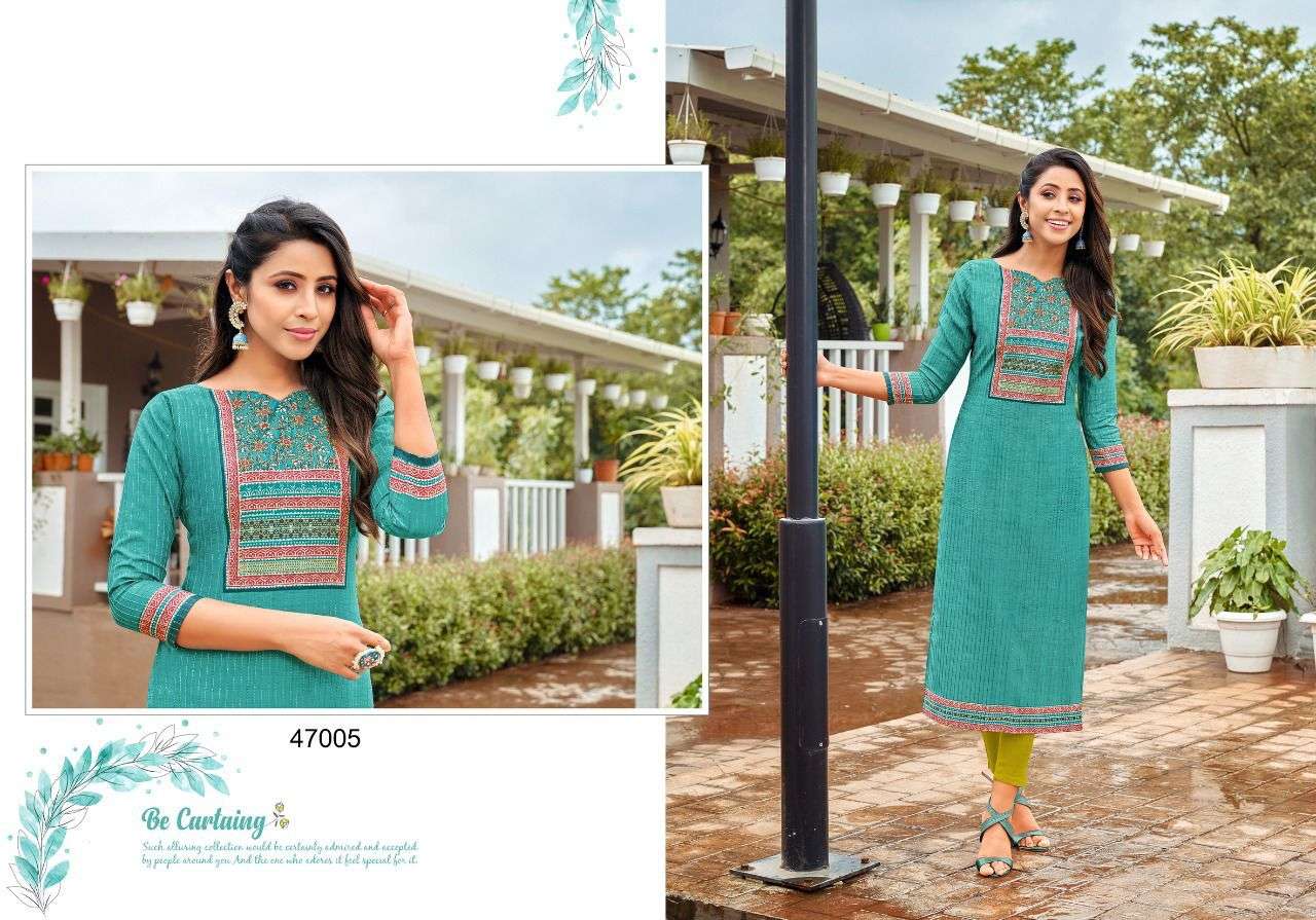 KISSMISS BY ARTIO 47001 TO 47010 SERIES DESIGNER STYLISH FANCY COLORFUL BEAUTIFUL PARTY WEAR & ETHNIC WEAR COLLECTION SLUB SILK KURTIS AT WHOLESALE PRICE