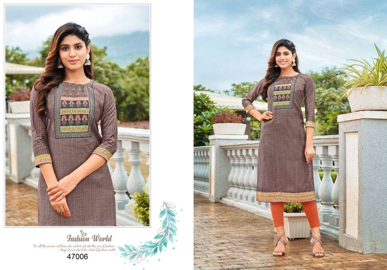 KISSMISS BY ARTIO 47001 TO 47010 SERIES DESIGNER STYLISH FANCY COLORFUL BEAUTIFUL PARTY WEAR & ETHNIC WEAR COLLECTION SLUB SILK KURTIS AT WHOLESALE PRICE