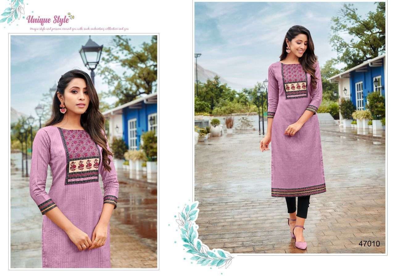 KISSMISS BY ARTIO 47001 TO 47010 SERIES DESIGNER STYLISH FANCY COLORFUL BEAUTIFUL PARTY WEAR & ETHNIC WEAR COLLECTION SLUB SILK KURTIS AT WHOLESALE PRICE