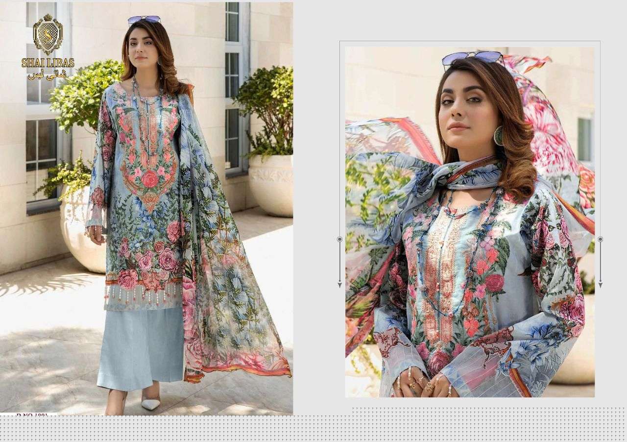 SUMMERS DREAM BY SHAI LIBAS 1001 TO 1005 SERIES BEAUTIFUL PAKISTANI SUITS COLORFUL STYLISH FANCY CASUAL WEAR & ETHNIC WEAR PURE CAMBRIC COTTON DIGITAL PRINT DRESSES AT WHOLESALE PRICE
