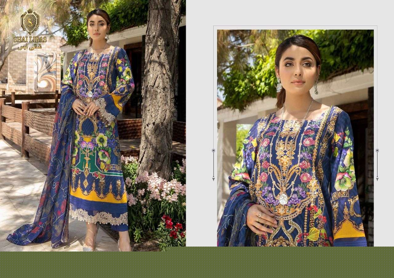 SUMMERS DREAM BY SHAI LIBAS 1001 TO 1005 SERIES BEAUTIFUL PAKISTANI SUITS COLORFUL STYLISH FANCY CASUAL WEAR & ETHNIC WEAR PURE CAMBRIC COTTON DIGITAL PRINT DRESSES AT WHOLESALE PRICE