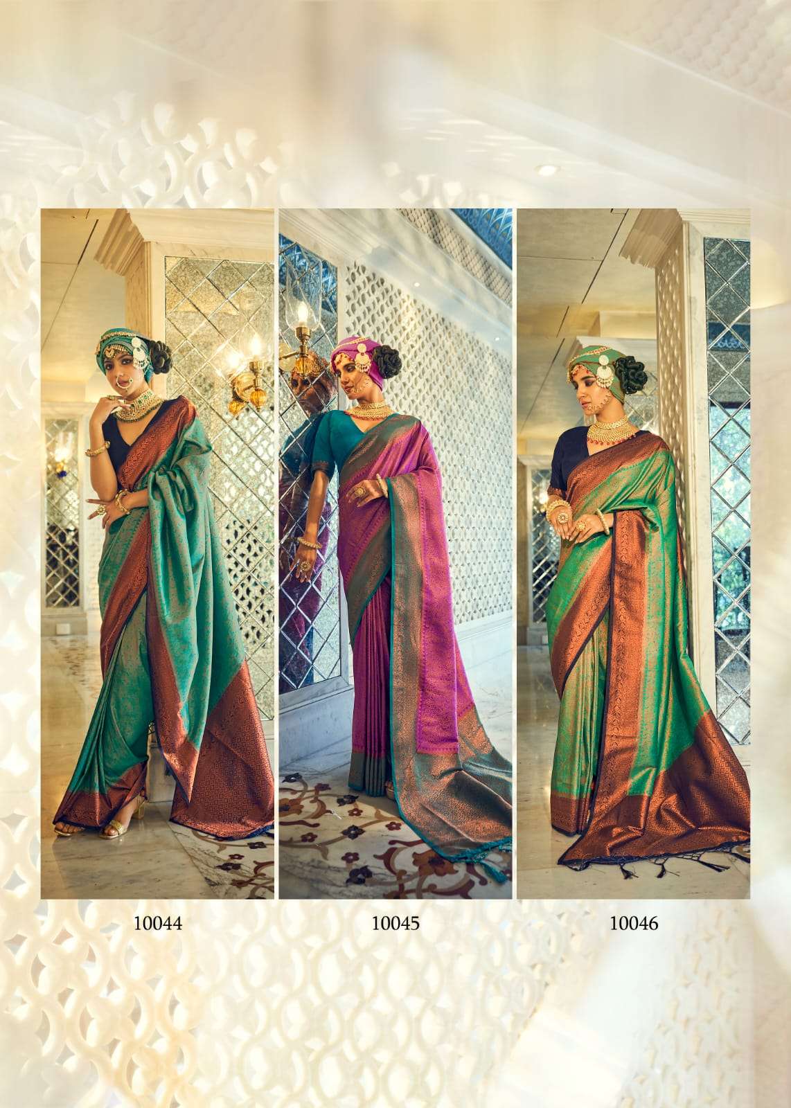Angelina By Rajpath 10041 To 10046 Series Indian Traditional Wear Collection Beautiful Stylish Fancy Colorful Party Wear & Occasional Wear Soft Silk Sarees At Wholesale Price