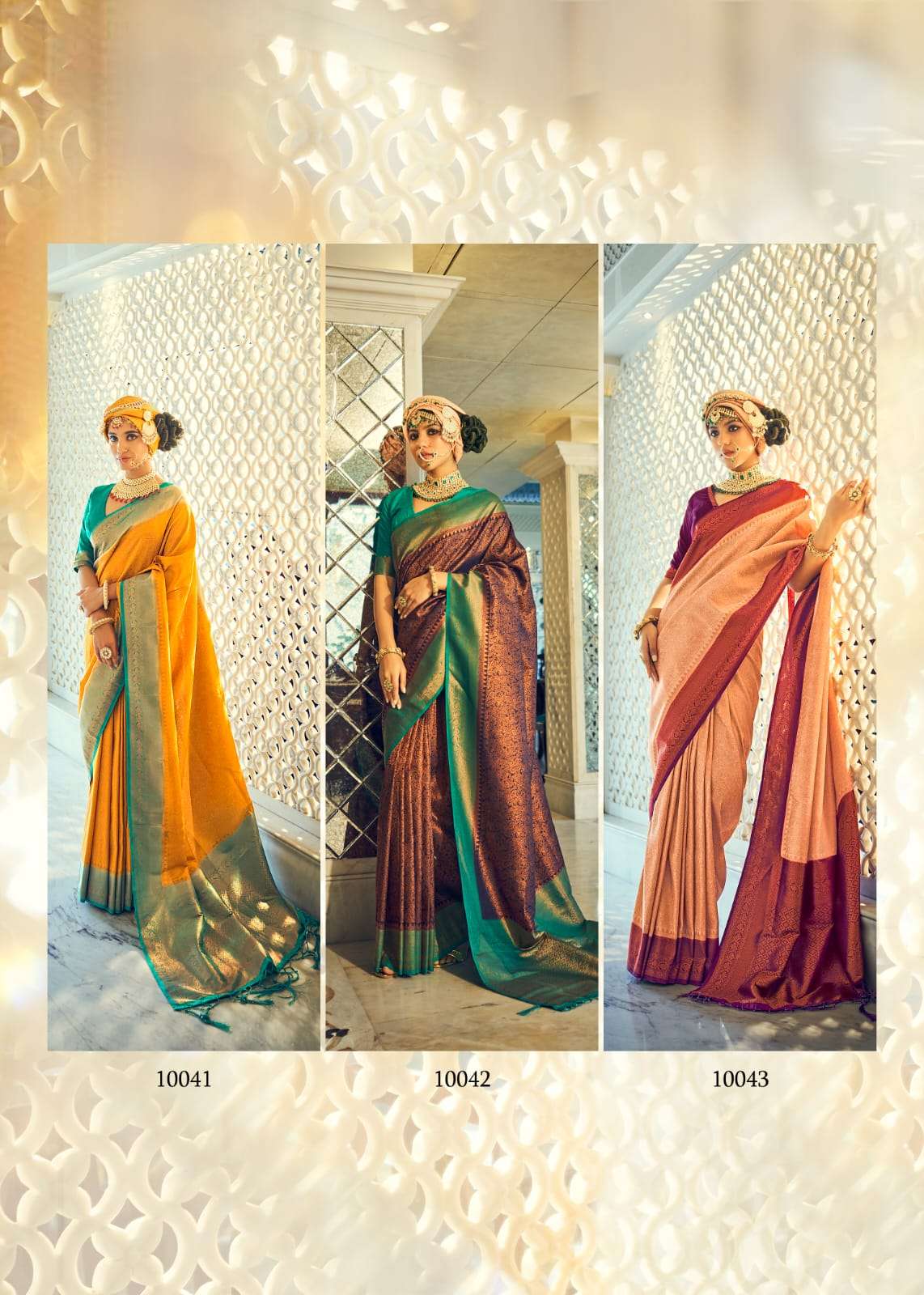 Angelina By Rajpath 10041 To 10046 Series Indian Traditional Wear Collection Beautiful Stylish Fancy Colorful Party Wear & Occasional Wear Soft Silk Sarees At Wholesale Price