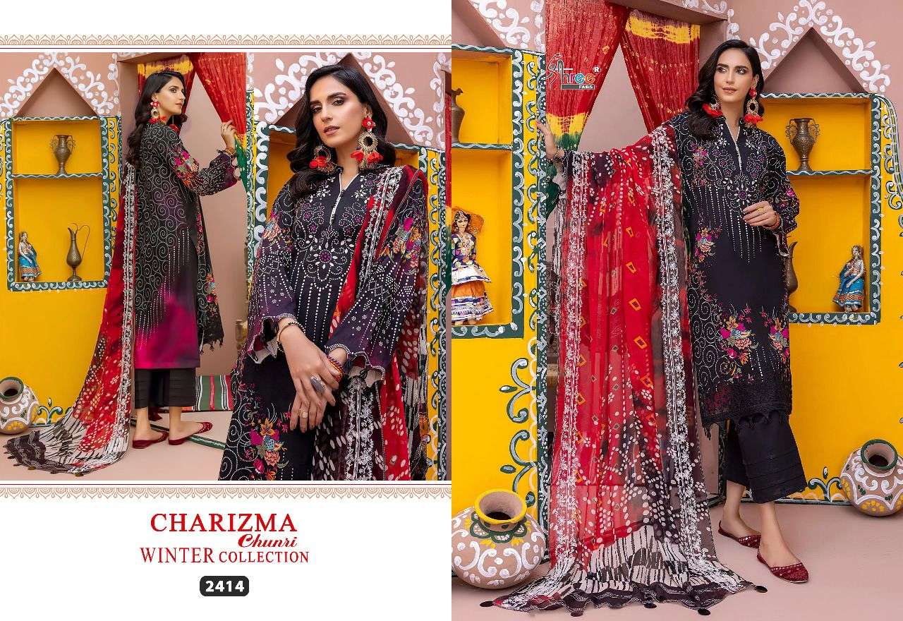 Charizma Chunri Winter Collection By Shree Fabs 2410 To 2416 Series Beautiful Pakistani Suits Colorful Stylish Fancy Casual Wear & Ethnic Wear Pashmina Embroidered Dresses At Wholesale Price