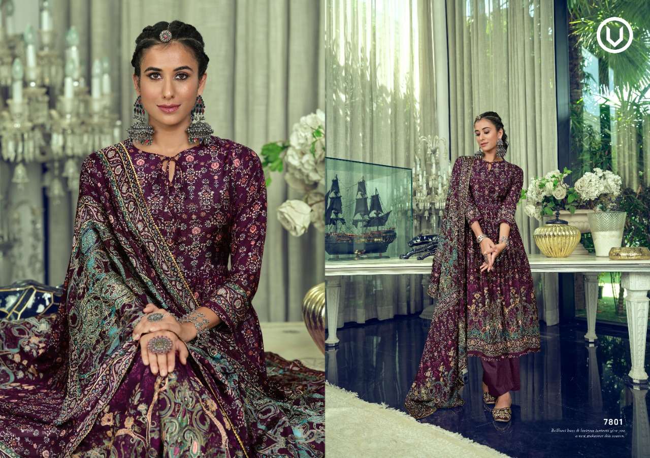 PARINA VOL-13 BY VIVEK FASHION 7801 TO 7806 SERIES BEAUTIFUL SUITS COLORFUL STYLISH FANCY CASUAL WEAR & ETHNIC WEAR HEAVY MUSLIN DIGITAL PRINT DRESSES AT WHOLESALE PRICE