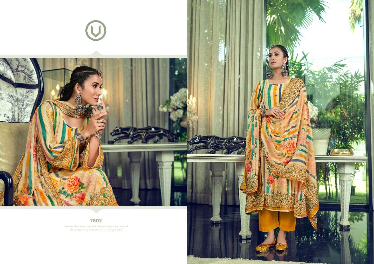 PARINA VOL-13 BY VIVEK FASHION 7801 TO 7806 SERIES BEAUTIFUL SUITS COLORFUL STYLISH FANCY CASUAL WEAR & ETHNIC WEAR HEAVY MUSLIN DIGITAL PRINT DRESSES AT WHOLESALE PRICE