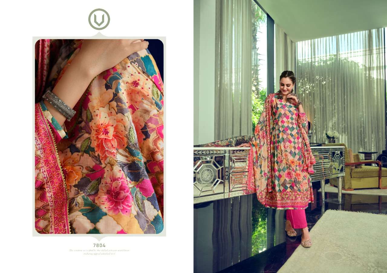 PARINA VOL-13 BY VIVEK FASHION 7801 TO 7806 SERIES BEAUTIFUL SUITS COLORFUL STYLISH FANCY CASUAL WEAR & ETHNIC WEAR HEAVY MUSLIN DIGITAL PRINT DRESSES AT WHOLESALE PRICE