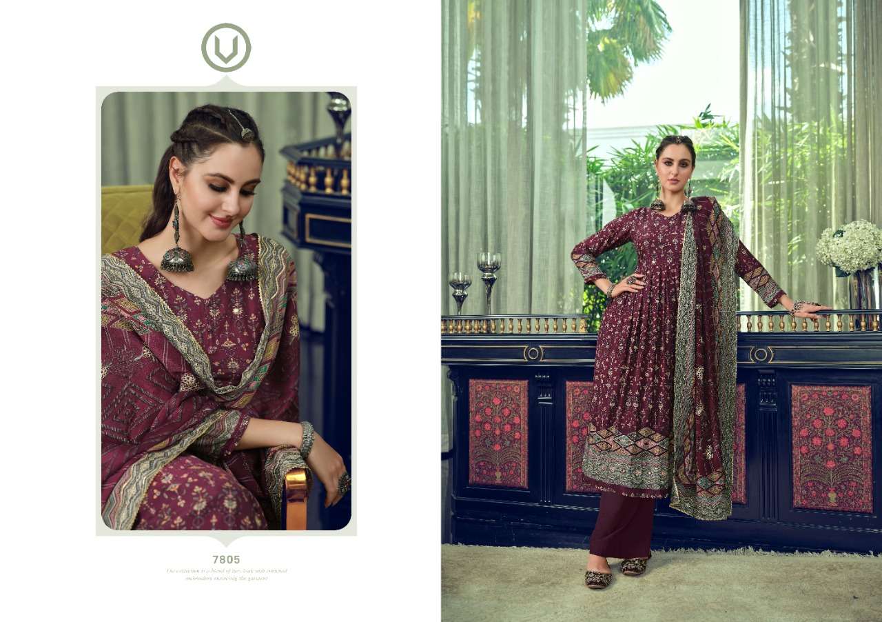 PARINA VOL-13 BY VIVEK FASHION 7801 TO 7806 SERIES BEAUTIFUL SUITS COLORFUL STYLISH FANCY CASUAL WEAR & ETHNIC WEAR HEAVY MUSLIN DIGITAL PRINT DRESSES AT WHOLESALE PRICE