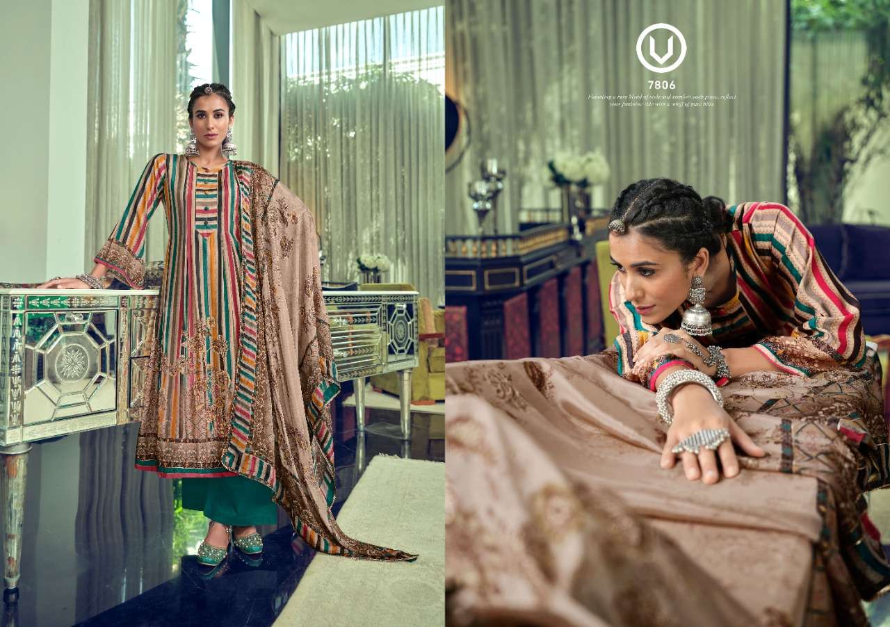 PARINA VOL-13 BY VIVEK FASHION 7801 TO 7806 SERIES BEAUTIFUL SUITS COLORFUL STYLISH FANCY CASUAL WEAR & ETHNIC WEAR HEAVY MUSLIN DIGITAL PRINT DRESSES AT WHOLESALE PRICE