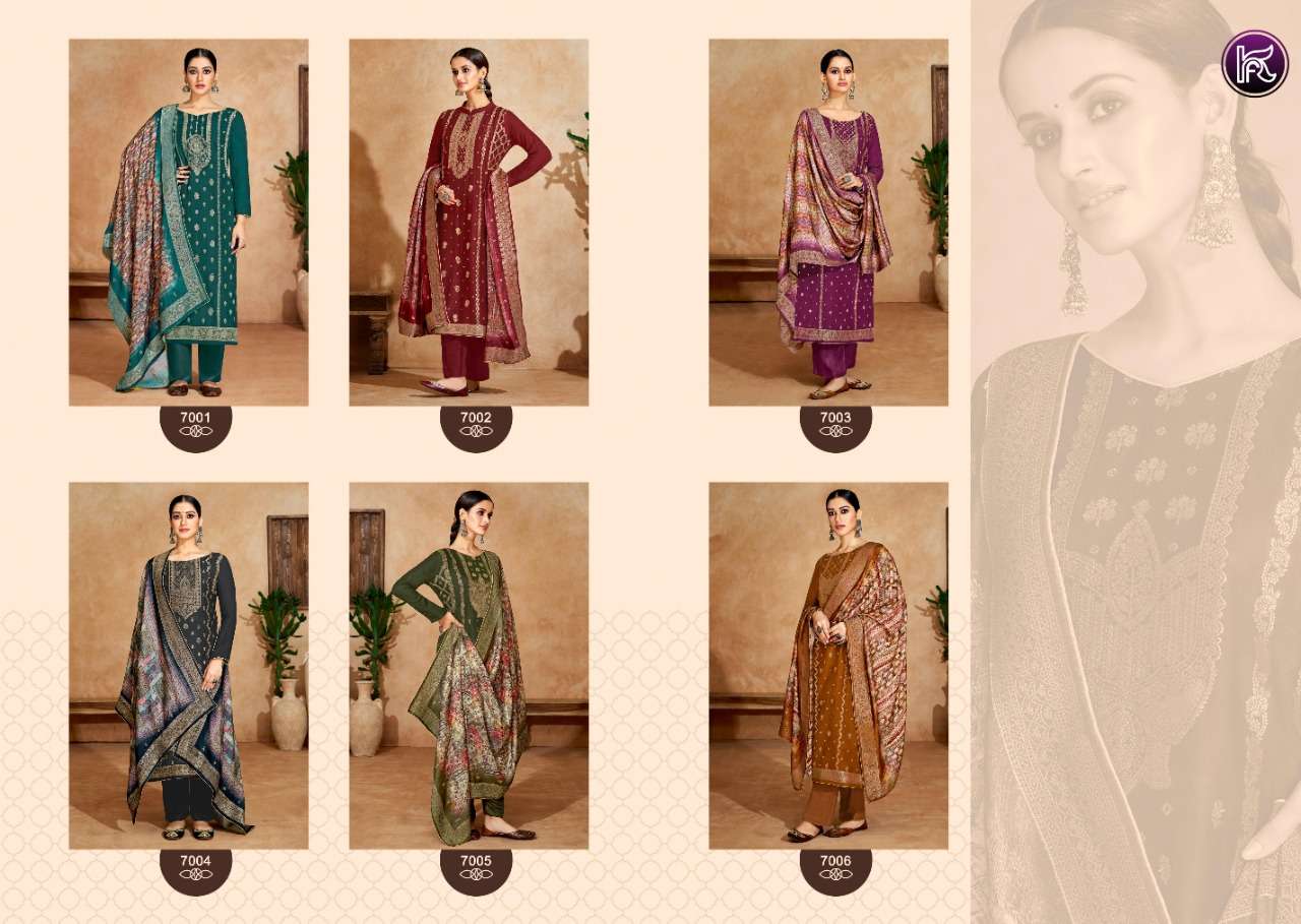 KALA PRINT VOL-2 BY KALA FASHION 7001 TO 7006 SERIES BEAUTIFUL SUITS COLORFUL STYLISH FANCY CASUAL WEAR & ETHNIC WEAR VISCOSE PASHMINA DRESSES AT WHOLESALE PRICE