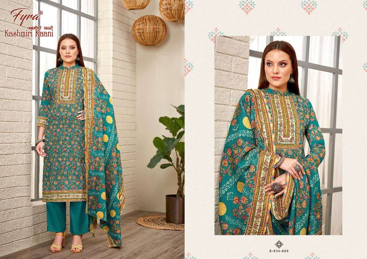 KASHMIRI KAANI BY FYRA 932-001 TO 932-008 SERIES BEAUTIFUL SUITS COLORFUL STYLISH FANCY CASUAL WEAR & ETHNIC WEAR PURE PASHMINA DRESSES AT WHOLESALE PRICE