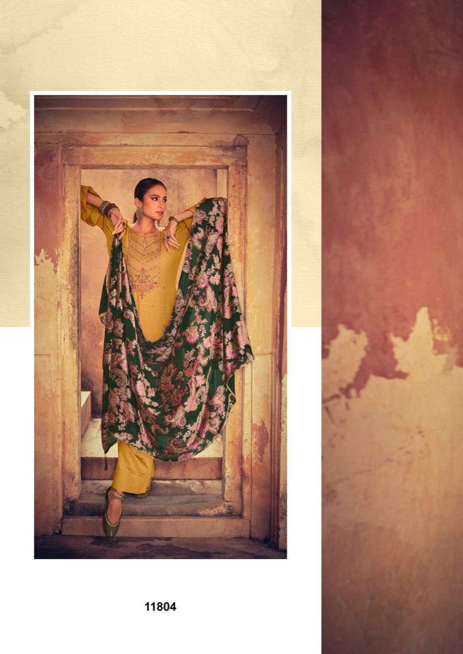 SURAHI BY DEEPSY SUITS 11801 TO 11805 SERIES PAKISTANI STYLISH BEAUTIFUL COLOURFUL PRINTED & EMBROIDERED PARTY WEAR & OCCASIONAL WEAR VISCOSE PASHMINA DRESSES AT WHOLESALE PRICE