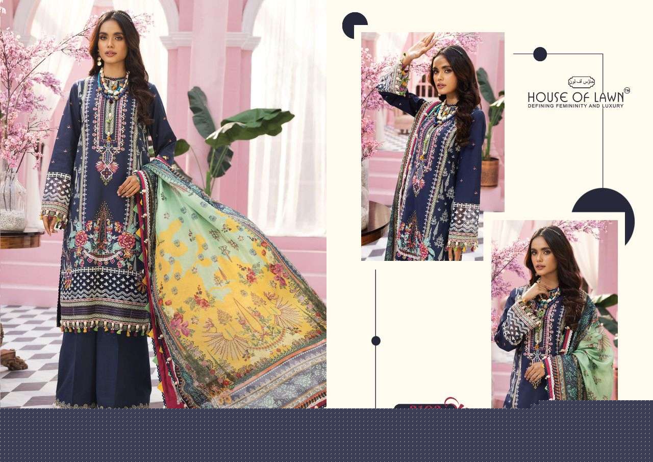 VIVA ANAYA BY HOUSE OF LAWN 2101 TO 2106 SERIES PAKISTANI SUITS BEAUTIFUL FANCY COLORFUL STYLISH PARTY WEAR & OCCASIONAL WEAR PURE LAWN PRINT DRESSES AT WHOLESALE PRICE