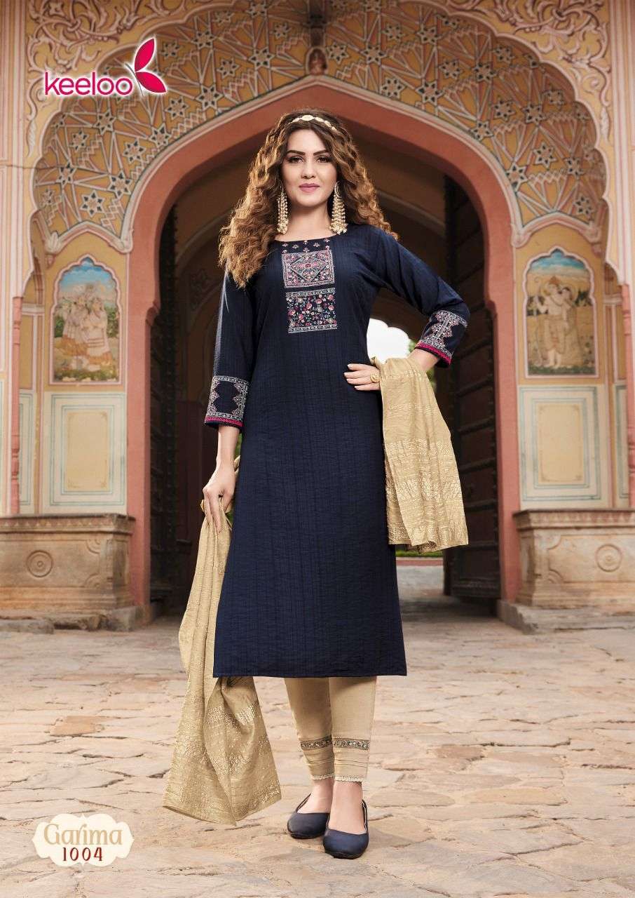 GARIMA BY KEELOO 1001 TO 1006 SERIES SUITS BEAUTIFUL FANCY COLORFUL STYLISH PARTY WEAR & OCCASIONAL WEAR VISCOSE DRESSES AT WHOLESALE PRICE