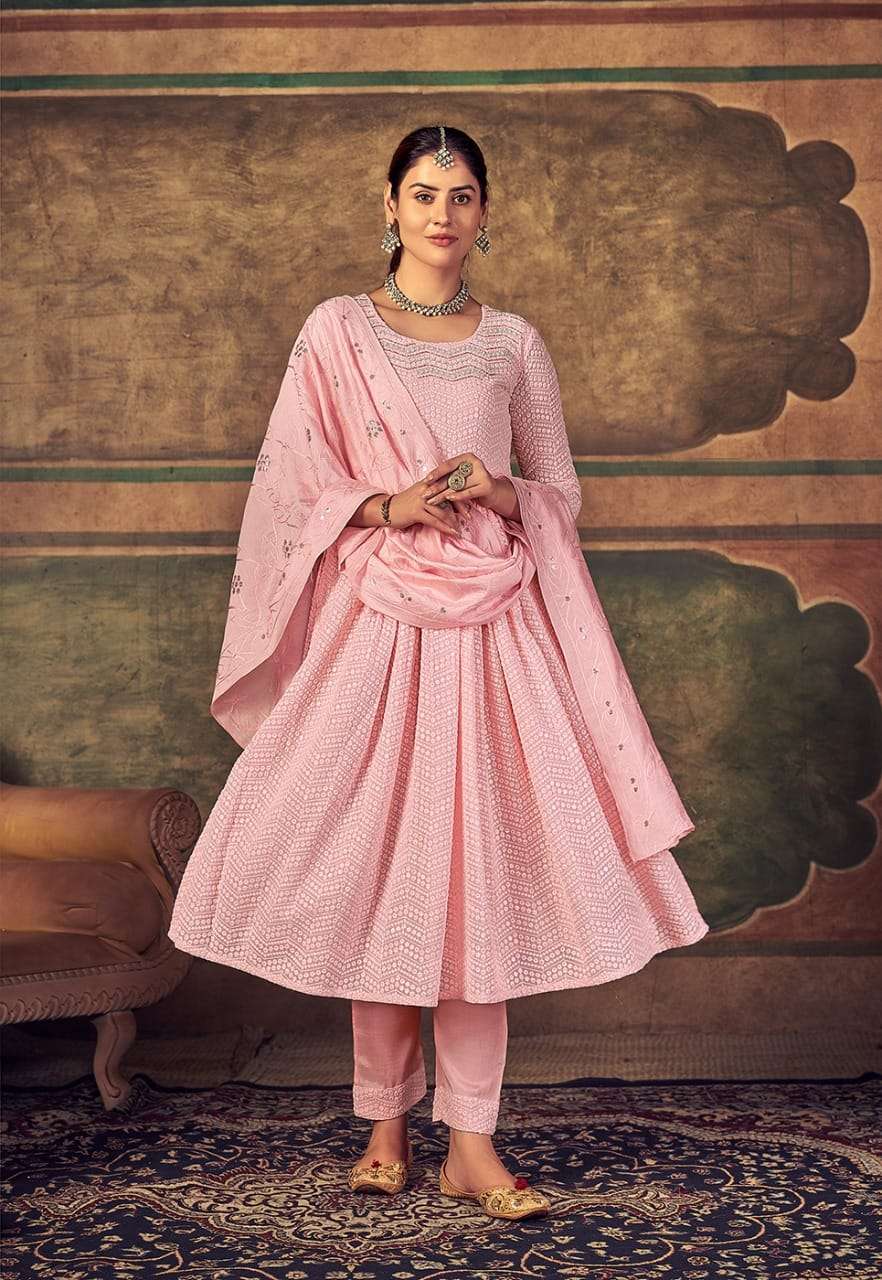 HEER BY PEHER 1028 TO 1031 SERIES SUITS BEAUTIFUL FANCY COLORFUL STYLISH PARTY WEAR & OCCASIONAL WEAR HEAVY GEORGETTE DRESSES AT WHOLESALE PRICE