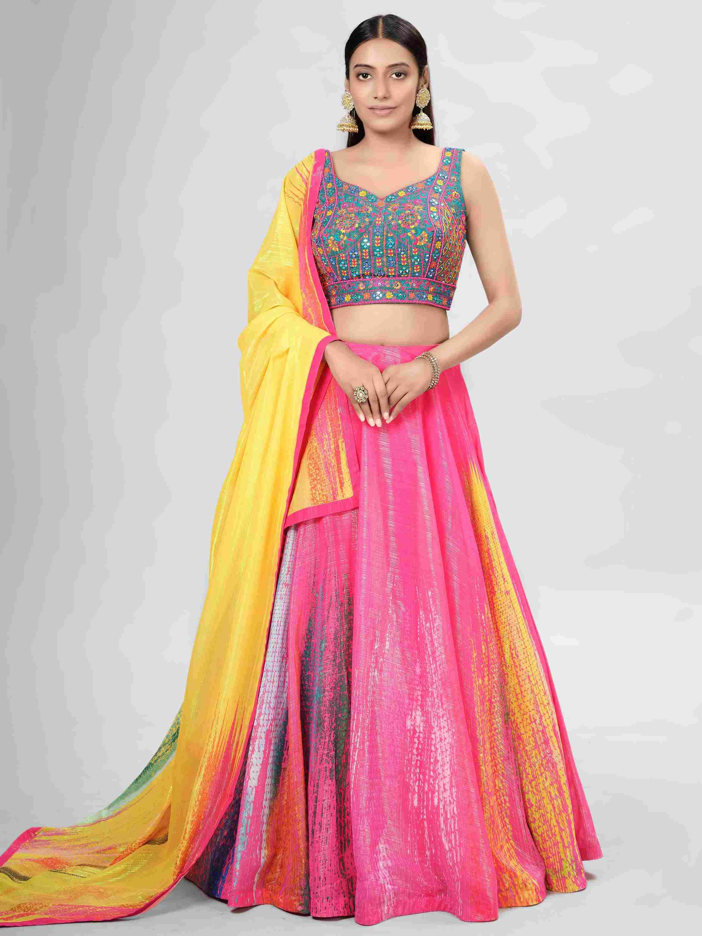 MIRABLE VOL-2 BY DRESSTIVE 4101 TO 4103 SERIES BRIDAL WEAR COLLECTION BEAUTIFUL STYLISH COLORFUL FANCY PARTY WEAR & OCCASIONAL WEAR ART SILK LEHENGAS AT WHOLESALE PRICE