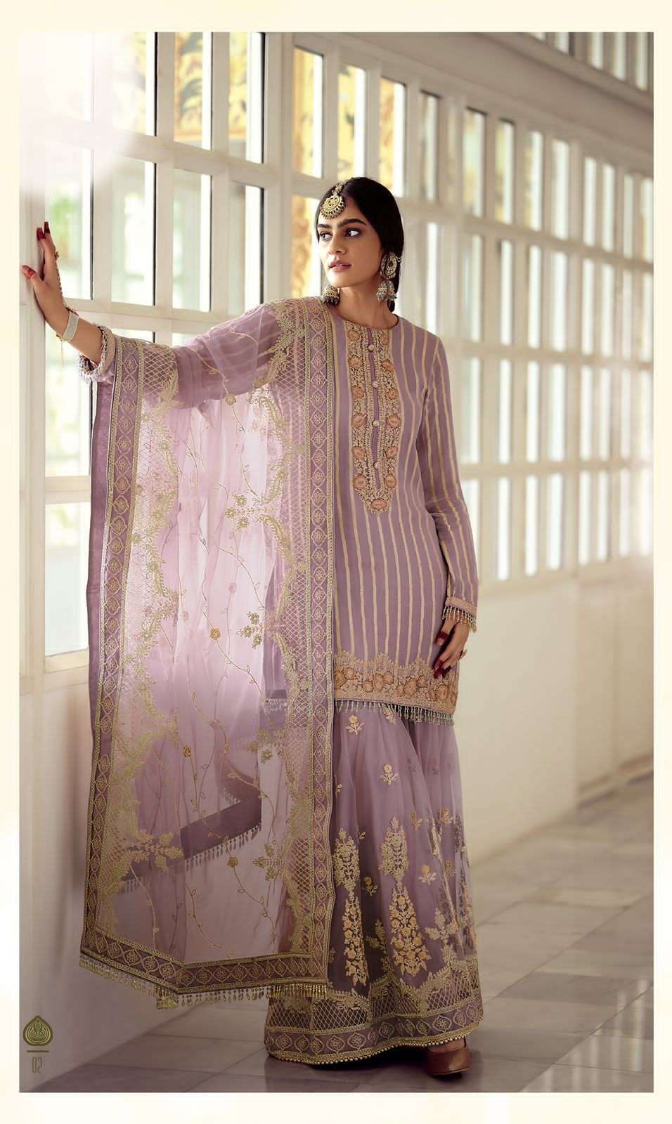 SHEHNAAZ BY VARSHA 01 TO 05 SERIES DESIGNER SHARARA SUITS COLLECTION BEAUTIFUL STYLISH COLORFUL FANCY PARTY WEAR & OCCASIONAL WEAR GEORGETTE EMBROIDERED DRESSES AT WHOLESALE PRICE
