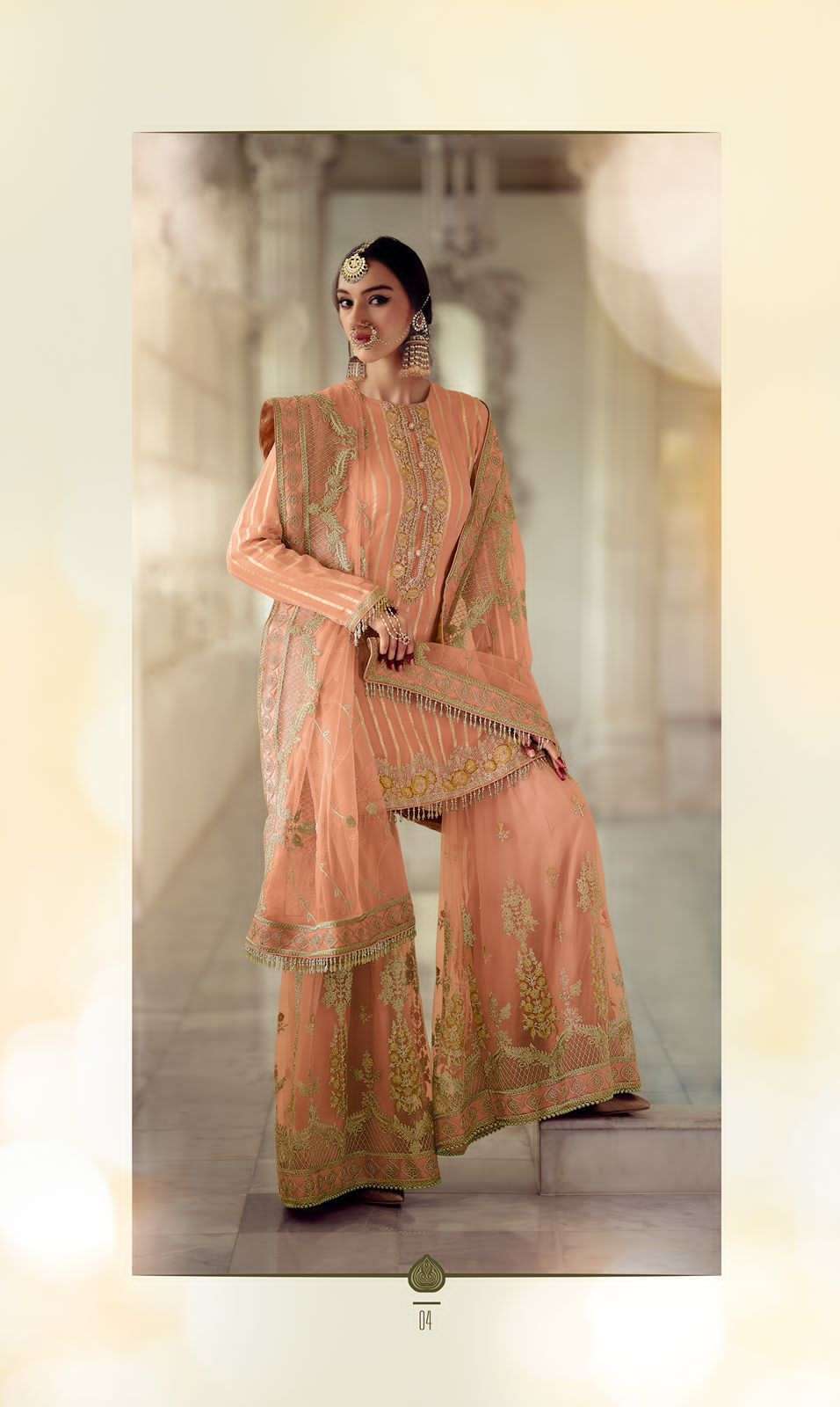 SHEHNAAZ BY VARSHA 01 TO 05 SERIES DESIGNER SHARARA SUITS COLLECTION BEAUTIFUL STYLISH COLORFUL FANCY PARTY WEAR & OCCASIONAL WEAR GEORGETTE EMBROIDERED DRESSES AT WHOLESALE PRICE