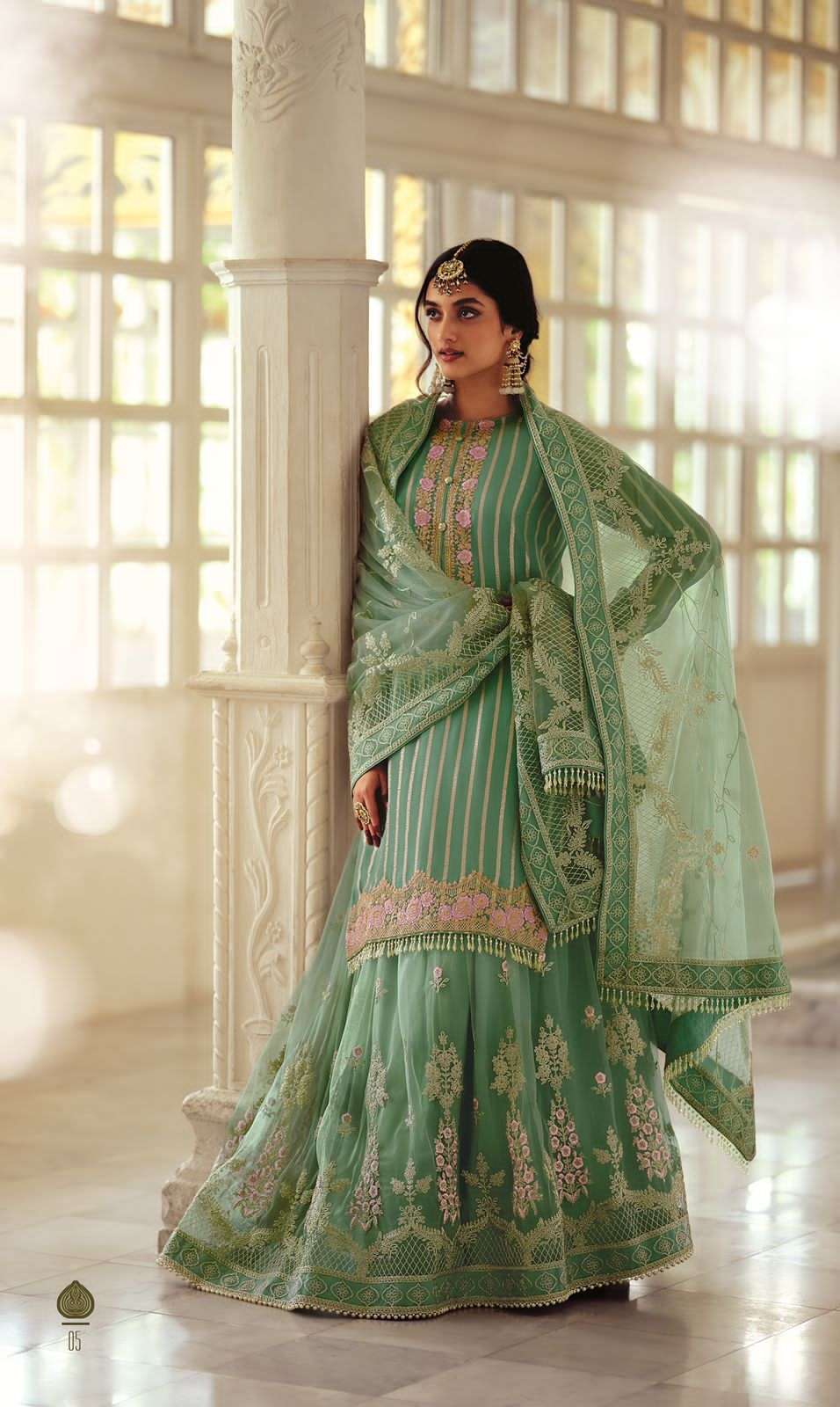 SHEHNAAZ BY VARSHA 01 TO 05 SERIES DESIGNER SHARARA SUITS COLLECTION BEAUTIFUL STYLISH COLORFUL FANCY PARTY WEAR & OCCASIONAL WEAR GEORGETTE EMBROIDERED DRESSES AT WHOLESALE PRICE