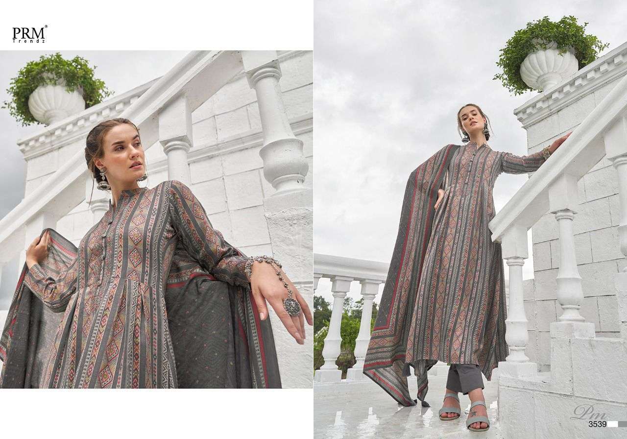 VOGUE VOL-6 BY PRM TRENDZ 3534 TO 3543 SERIES BEAUTIFUL SUITS COLORFUL STYLISH FANCY CASUAL WEAR & ETHNIC WEAR PURE PASHMINA PRINT DRESSES AT WHOLESALE PRICE